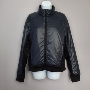 Lole Women's Black Lightweight Active Zip Up Puffer Jacket size Medium